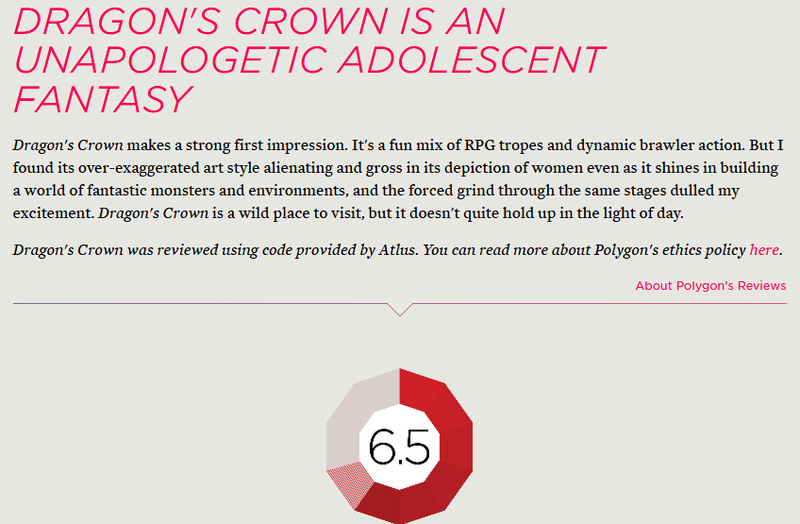 Source: Polygon’s review of Dragon’s Crown.